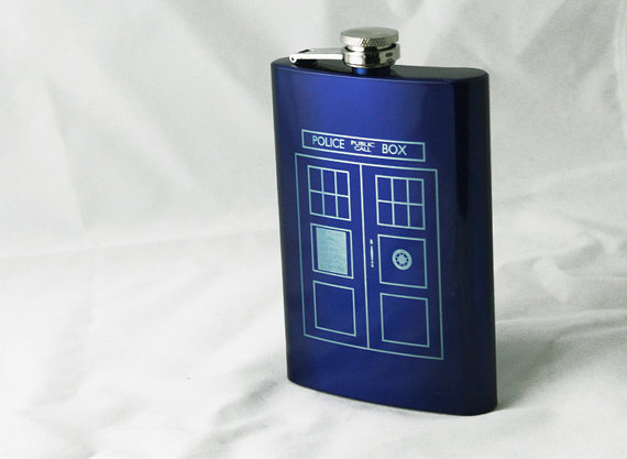 Engraved Doctor Who Flask