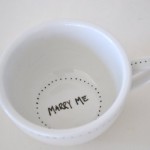 Coffee Cup marriage proposal