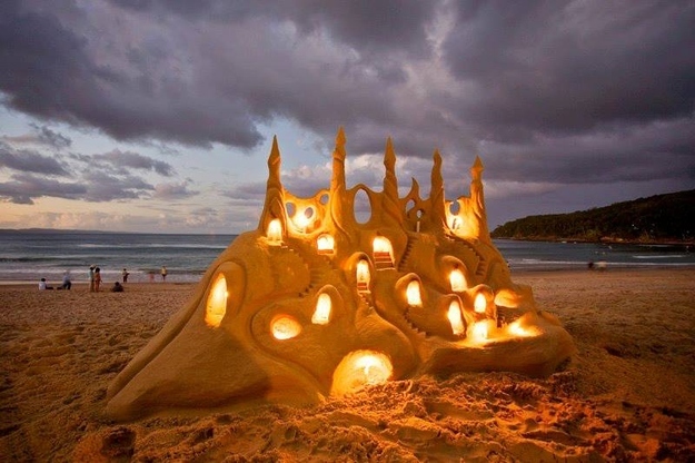 Iluminated Sand Castle