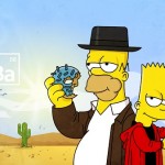 Bart and Homer Simpson as Breaking Bad Characters