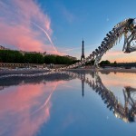 Life-Size Tyrannosaurus Rex Sculpture Paris Seine River Bank 2