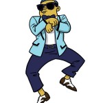 Psy Dancing Hop, Hop, Hoppang Simpsons Style