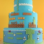 Super Mario Bros Levels Cake 1