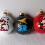 8-bit Final Fantasy ornaments by GingerPots