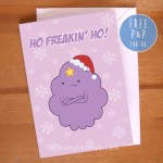Adventure Time Lumpy Princess ‘Ho Freakin’ Ho’ Christmas Card