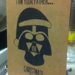 Darth Vader Father Christmas Greeting Card