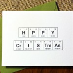 Periodic Table Chemistry ‘HPPY CrISTmAs’ Greeting Card
