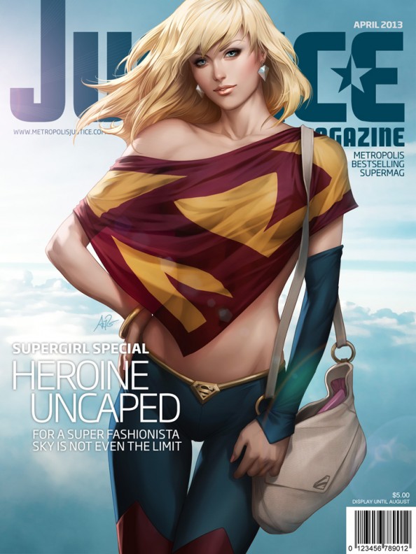 Supergirl on Justice Magazine