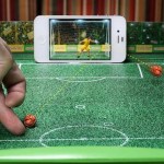 Interactive Football Game Using A Food Tray & Smartphone Giraffas football penalty shoot out image