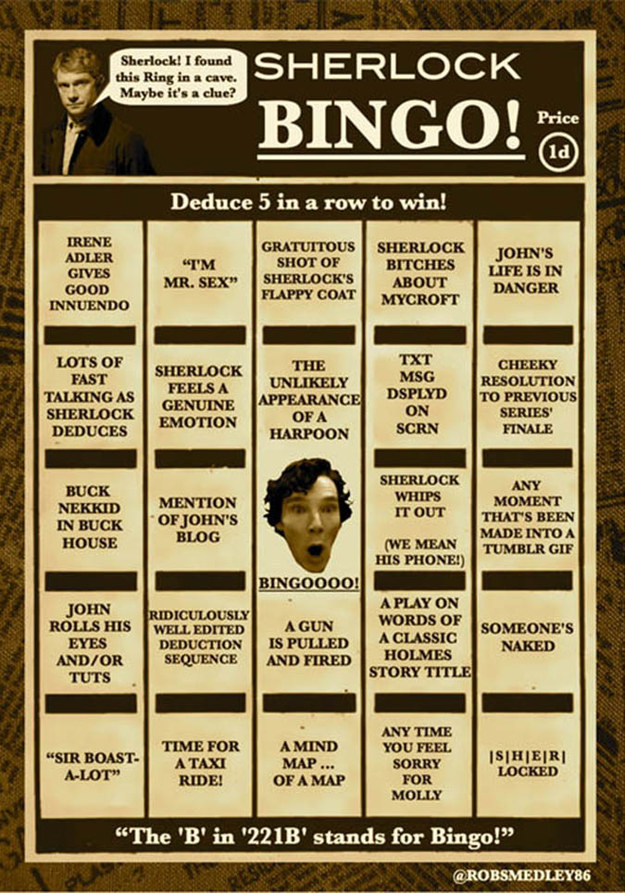 Sherlock Bingo