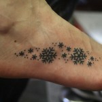 Snow flake tattoo