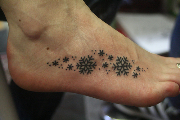 Snow flake tattoo