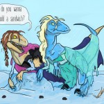 Anna & Elsa Dinosaurs