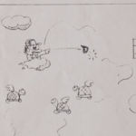 Nintendo Mario Bros hand-drawn 3
