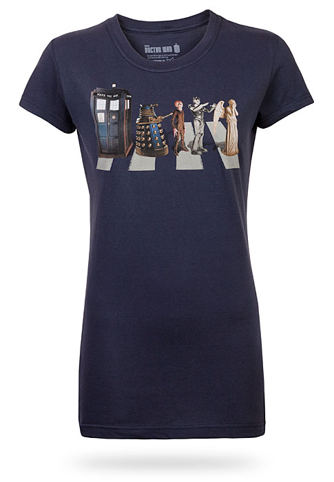 Doctor Who Abbey Road Fitted Ladies' Tee