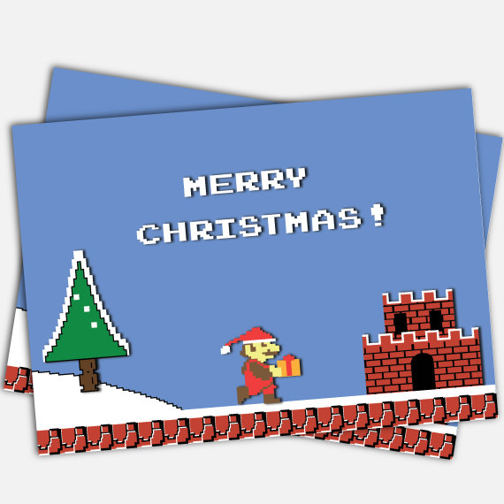 Super Mario Bros Christmas Card