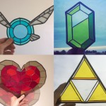 The legend of Zelda stained glass art