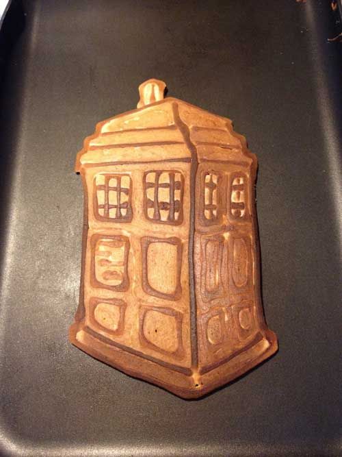 geeky TARDIS Pancake