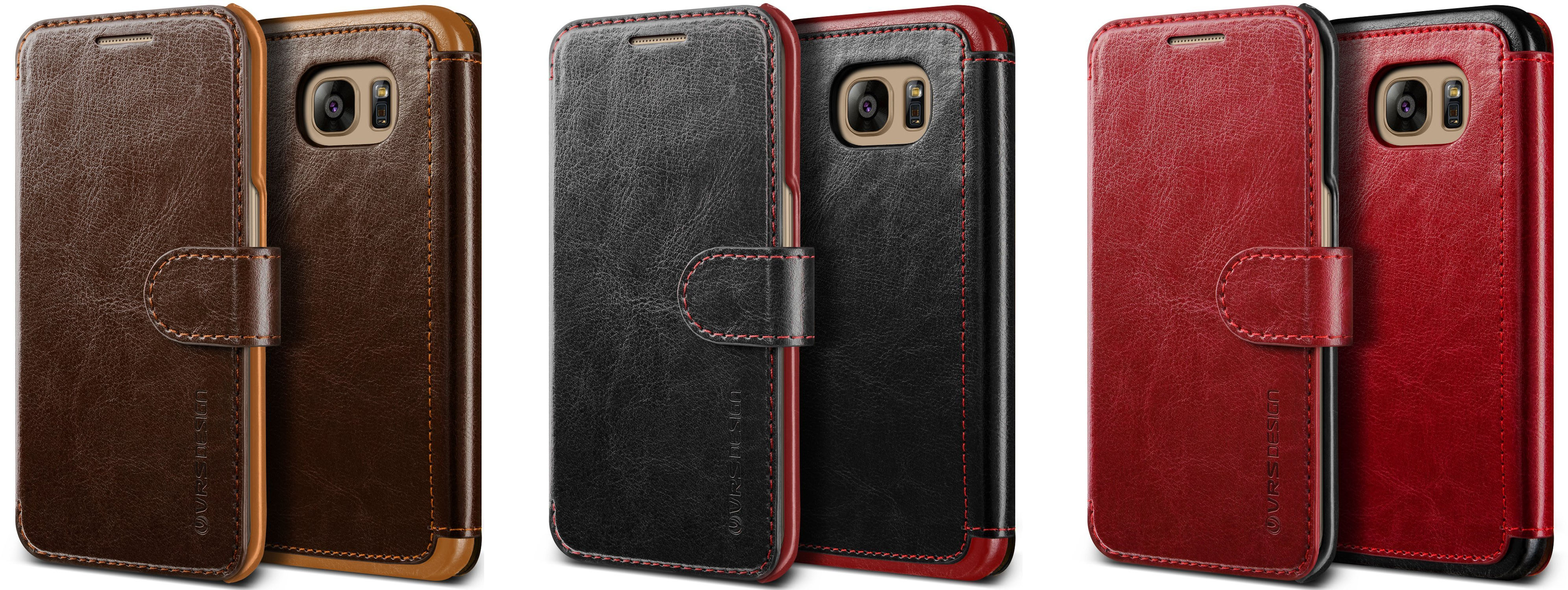 Galaxy S7 Edge Case Card Slot PU Leather Wallet