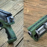 Green and Silver Steampunk Nerf Maverick Pirate Time Traveler Space Captain