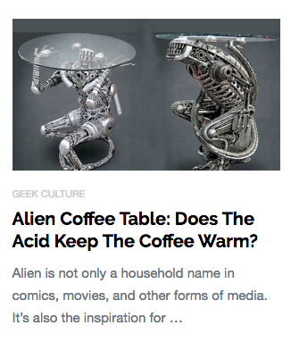 Alien Coffee Table