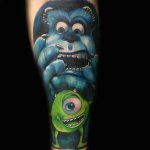 Color Mike & Sulley Tattoo