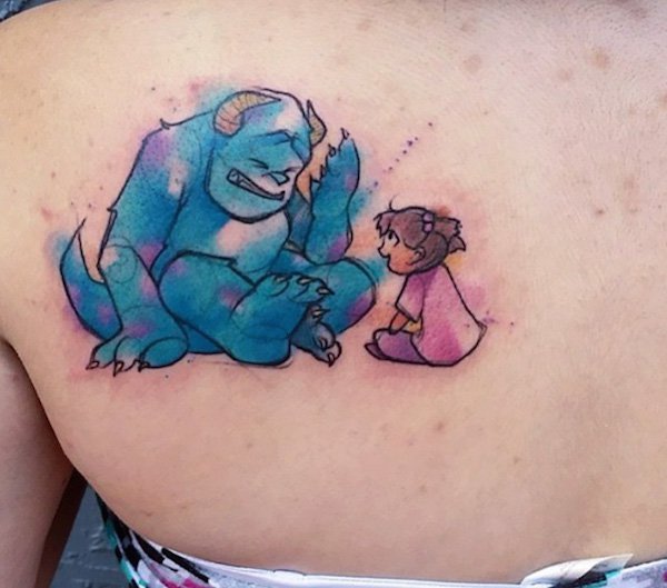Sulley & Boo Tattoo