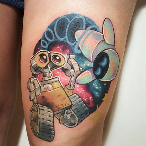Wall-E & Eve Tattoo