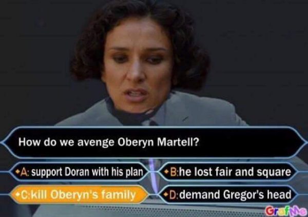 Avenging Oberyn