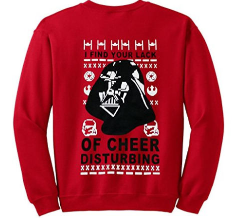 Star Wars Darth Vader Red Ugly Christmas Sweater