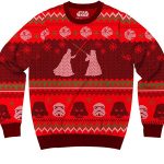 Star Wars Darth Vader vs Obi Wan Lightsaber Duel Ugly Christmas Sweater