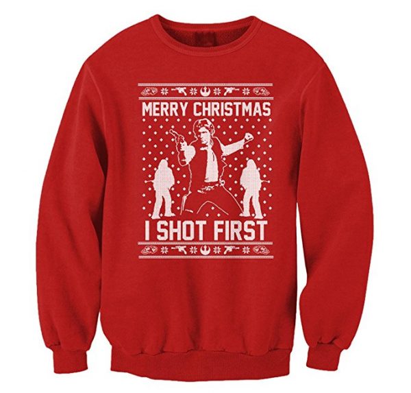 Star Wars Han Shot First Ugly Christmas Sweater