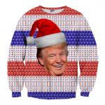 Donald Trump Patriotic Ugly Christmas Sweater