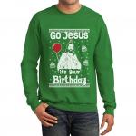 ‘Go Jesus it’s Your Birthday’ Ugly Christmas Sweater