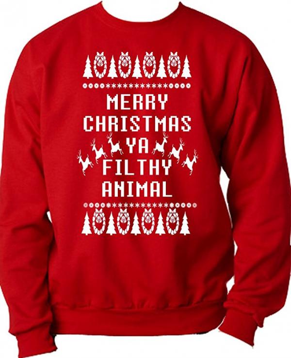Merry Christmas You Filthy Animal Ugly Christmas Sweater
