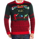 Santa Fighting Game Ugly Christmas Sweater