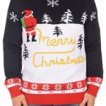 Santa Peeing Ugly Christmas Sweater