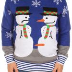 Snowman Nose Thief Ugly Christmas Sweater