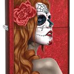 Zippo Day of the Dead Lighters Red