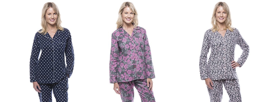 best-gift-ideas-for-mom-twin-boat-womens-100-cotton-flannel-pajama-sleepwear-set