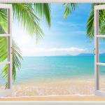 A Window to the Beach Wall Decal