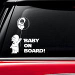 Darth Vader Baby on Board Car Decal
