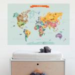 Map of the World Wall Decal