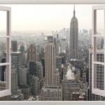 New York Window Wall Decal