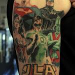 Old School Justice League Tattoo