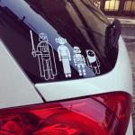 Star Wars Family Car Decal