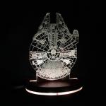 Star Wars Millennium Falcon inspired Acrylic Light