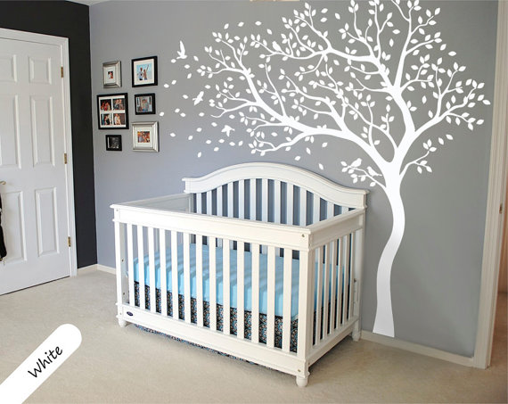 White Tree Wall Decal