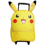 Pokemon Pikachu Deluxe 16 Large Rolling Backpack With Lunchbox Bundle Yellow
