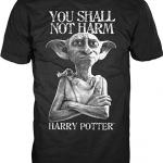 Harry Potter Dobby Shall Not Harm Mens Black T-shirt